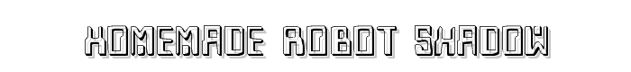 Homemade Robot Shadow font